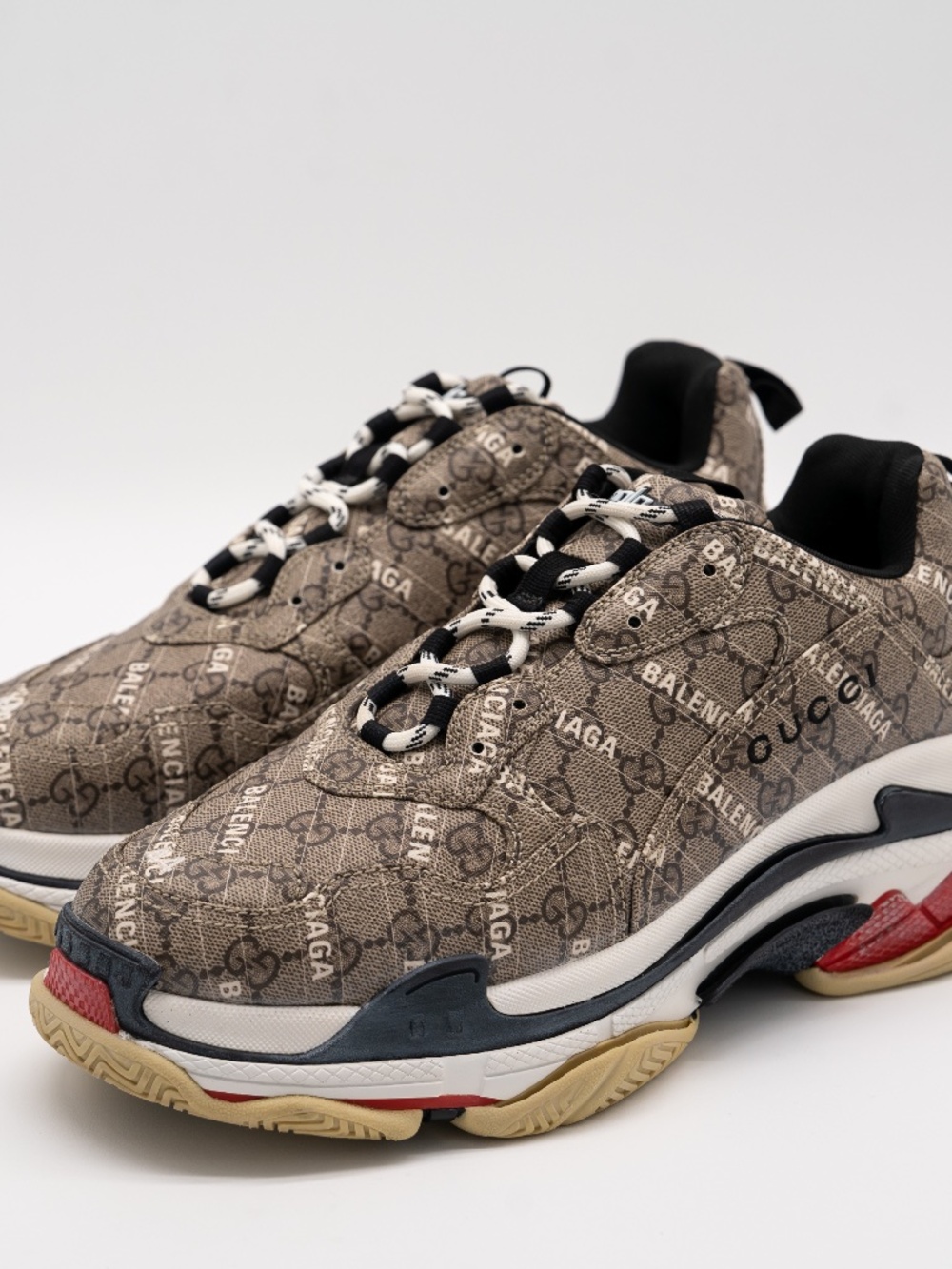 Gucci x Balenciaga Men's Triple S Sneakers The Hacker Project GG size 44 11 US